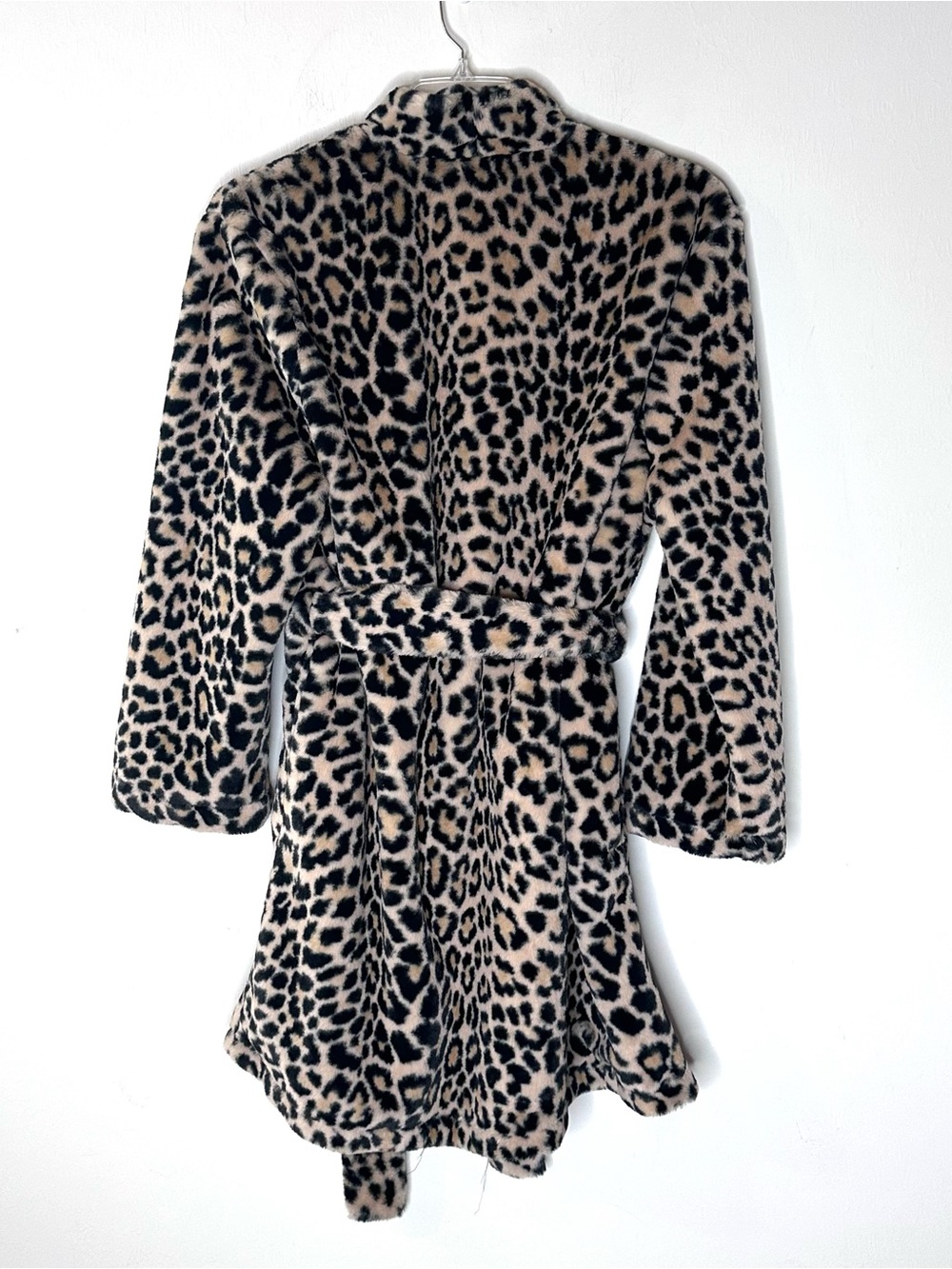 Kate Spade Chenille Ultra Plush Soft Belted Robe Leopard Print L/XL - Picture 5 of 5